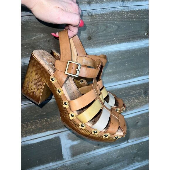 Kork-Ease Shoes - KORKS Women’s Willow comfort Wedge Strappy Sandal Flower Size 9